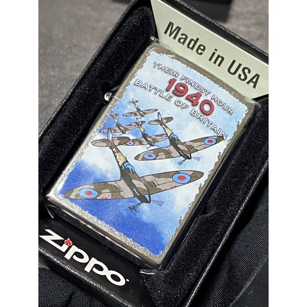 zippo 戦闘機 1940 特殊加工 シルバーダスト 希少モデル 2018年製 メンズのメンズ その他(その他)の商品写真