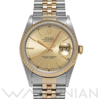 ロレックス(ROLEX)の中古 ロレックス ROLEX 16233 W番(1995年頃製造) シャンパン メンズ 腕時計(腕時計(アナログ))