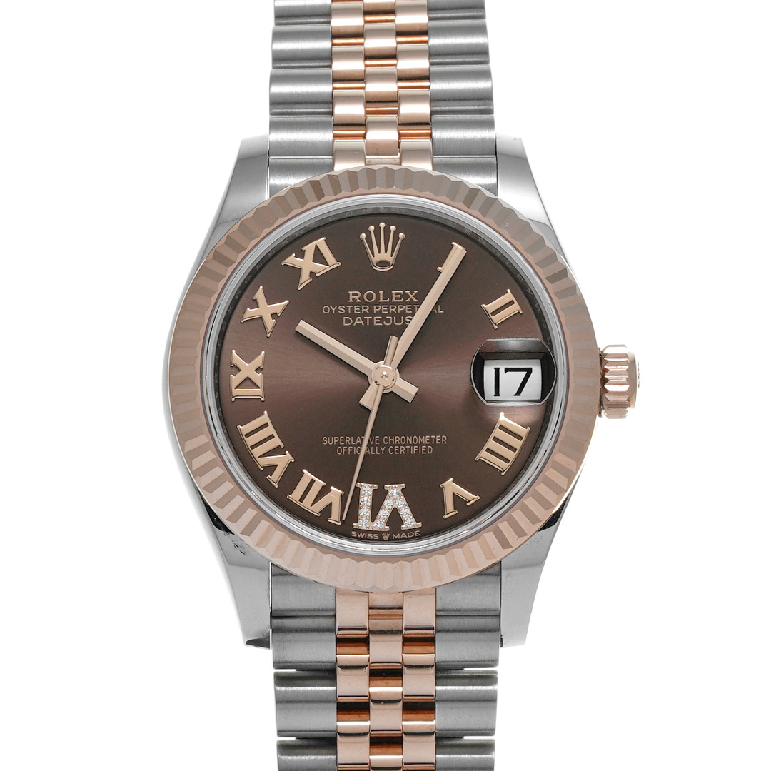 ROLEX(ロレックス)の中古 ロレックス ROLEX 278271 ランダムシリアル チョコレート/ダイヤモンド ユニセックス 腕時計 レディースのファッション小物(腕時計)の商品写真