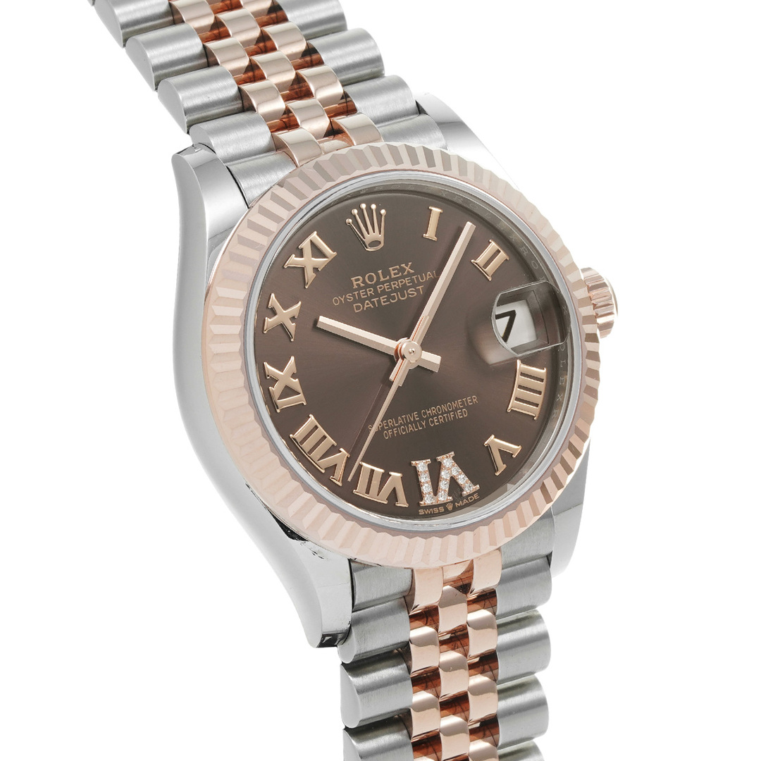 ROLEX(ロレックス)の中古 ロレックス ROLEX 278271 ランダムシリアル チョコレート/ダイヤモンド ユニセックス 腕時計 レディースのファッション小物(腕時計)の商品写真