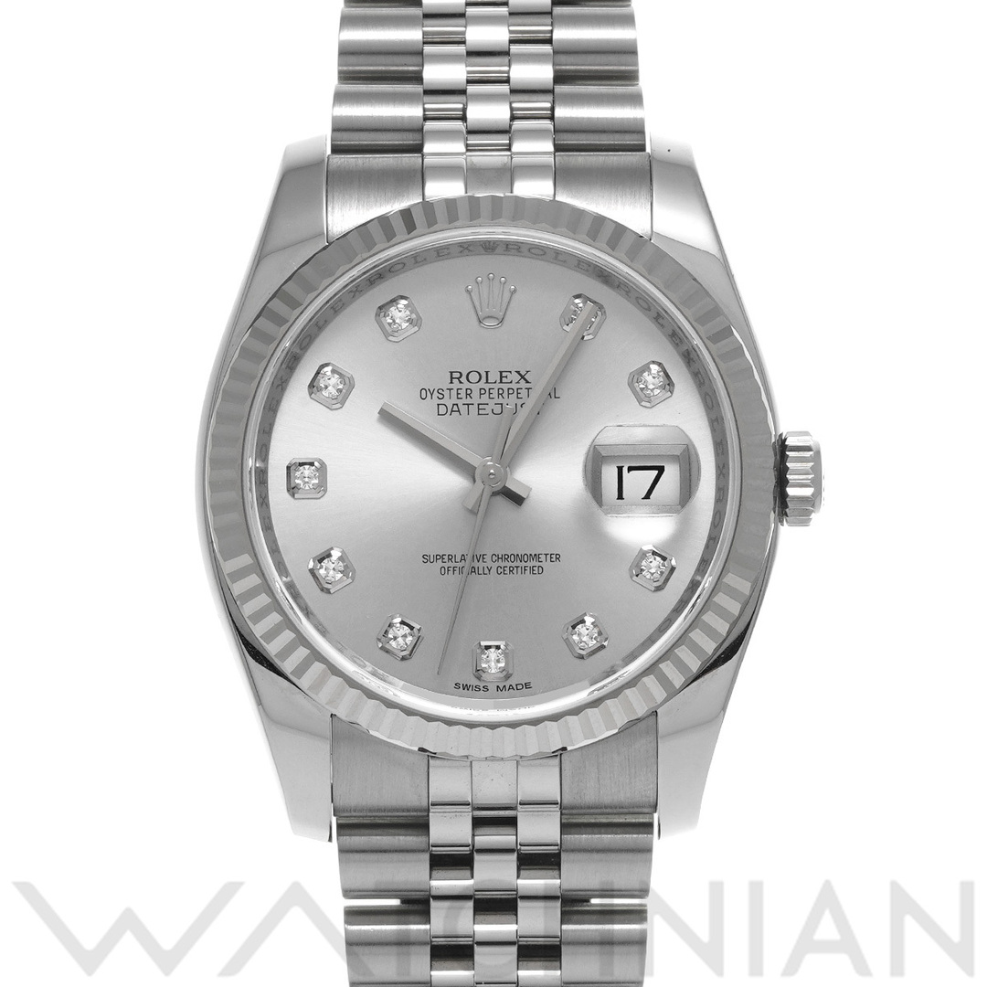 ROLEX(ロレックス)の中古 ロレックス ROLEX 116234G ランダムシリアル シルバー /ダイヤモンド メンズ 腕時計 メンズの時計(腕時計(アナログ))の商品写真