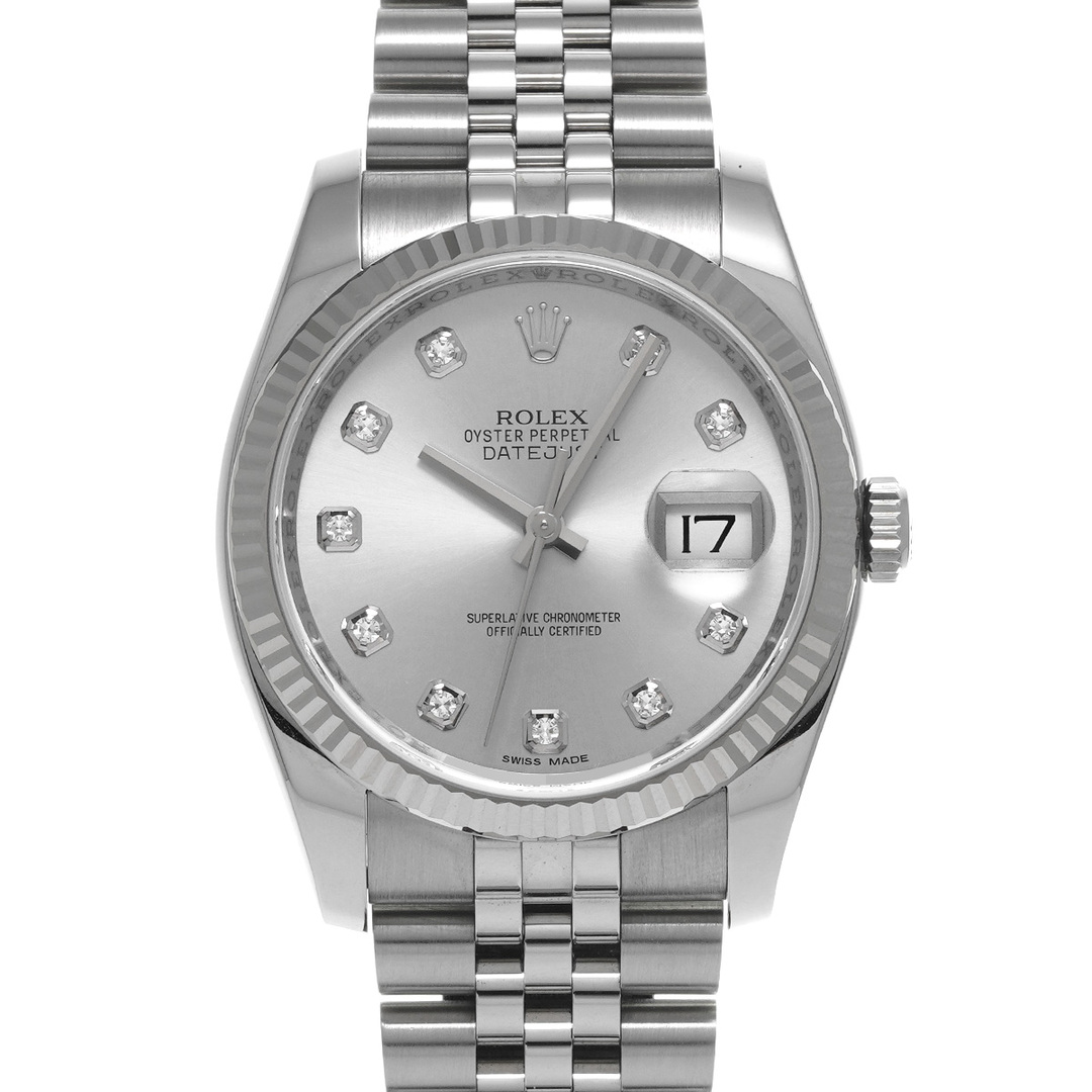 ROLEX(ロレックス)の中古 ロレックス ROLEX 116234G ランダムシリアル シルバー /ダイヤモンド メンズ 腕時計 メンズの時計(腕時計(アナログ))の商品写真