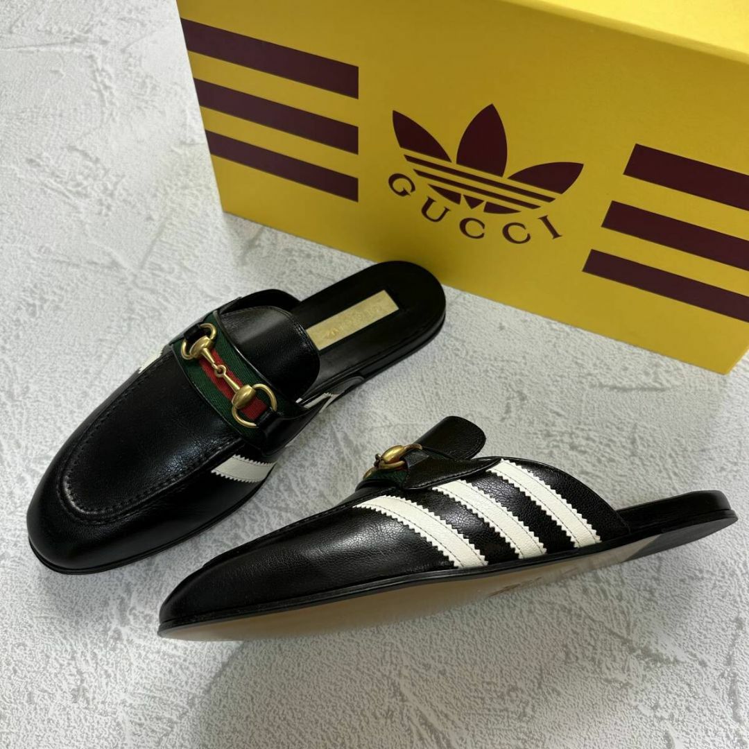 NIKE(ナイキ)の新品 GUCCI 28.0cm adidas コラボ スリッポン メンズの靴/シューズ(スリッポン/モカシン)の商品写真