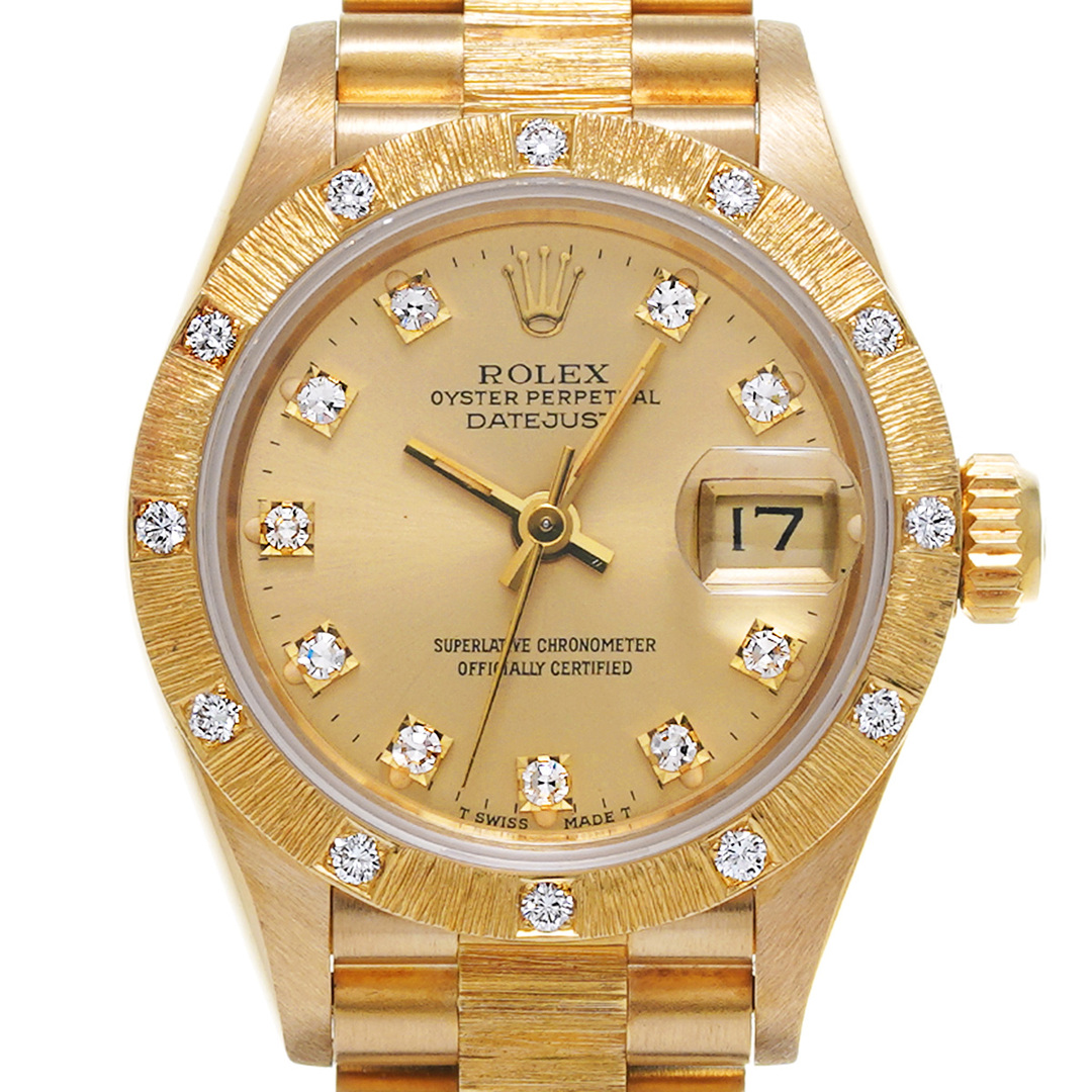 ROLEX(ロレックス)の中古 ロレックス ROLEX 69288G 95番台(1986年頃製造) シャンパン /ダイヤモンド レディース 腕時計 レディースのファッション小物(腕時計)の商品写真