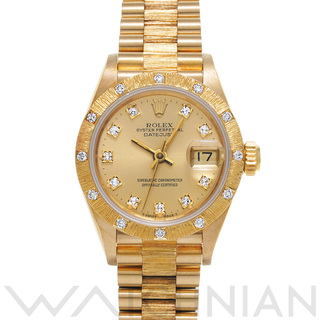 ロレックス(ROLEX)の中古 ロレックス ROLEX 69288G 95番台(1986年頃製造) シャンパン /ダイヤモンド レディース 腕時計(腕時計)
