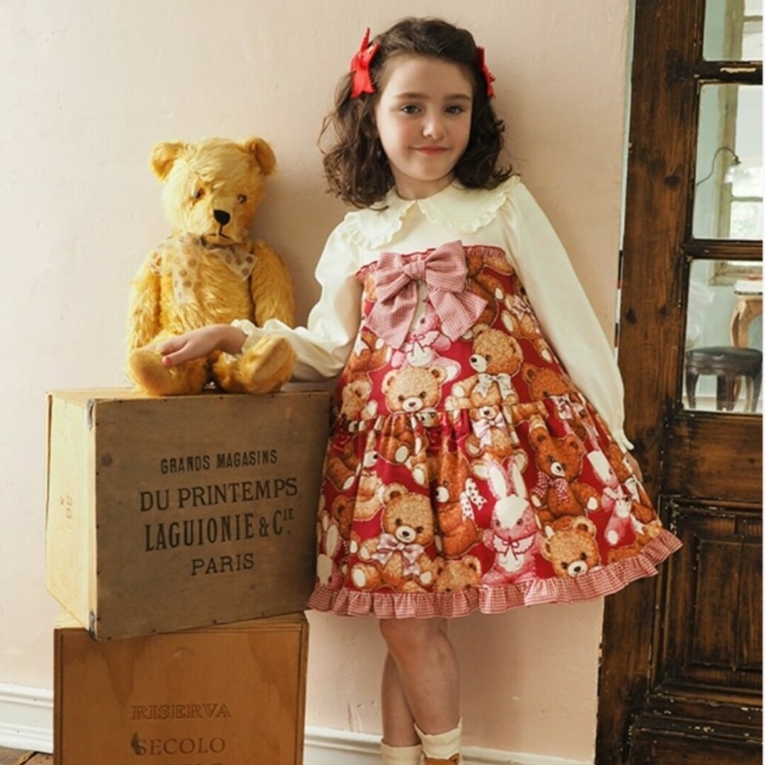 Shirley Temple(シャーリーテンプル)のシャーリーテンプル⭐🐻限定120 キッズ/ベビー/マタニティのキッズ服女の子用(90cm~)(ワンピース)の商品写真