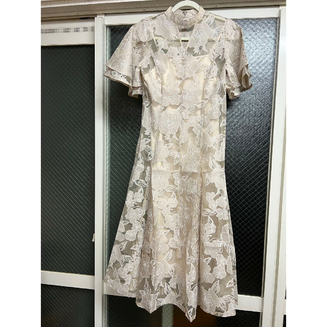 Acka all sheer flower dress レディースのワンピース(ロングワンピース/マキシワンピース)の商品写真