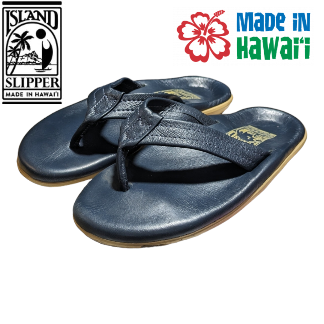アイランドスリッパ　ネイビー8 ISLAND SLIPPER - 8 Island slipper PRO ネイビー レザー
