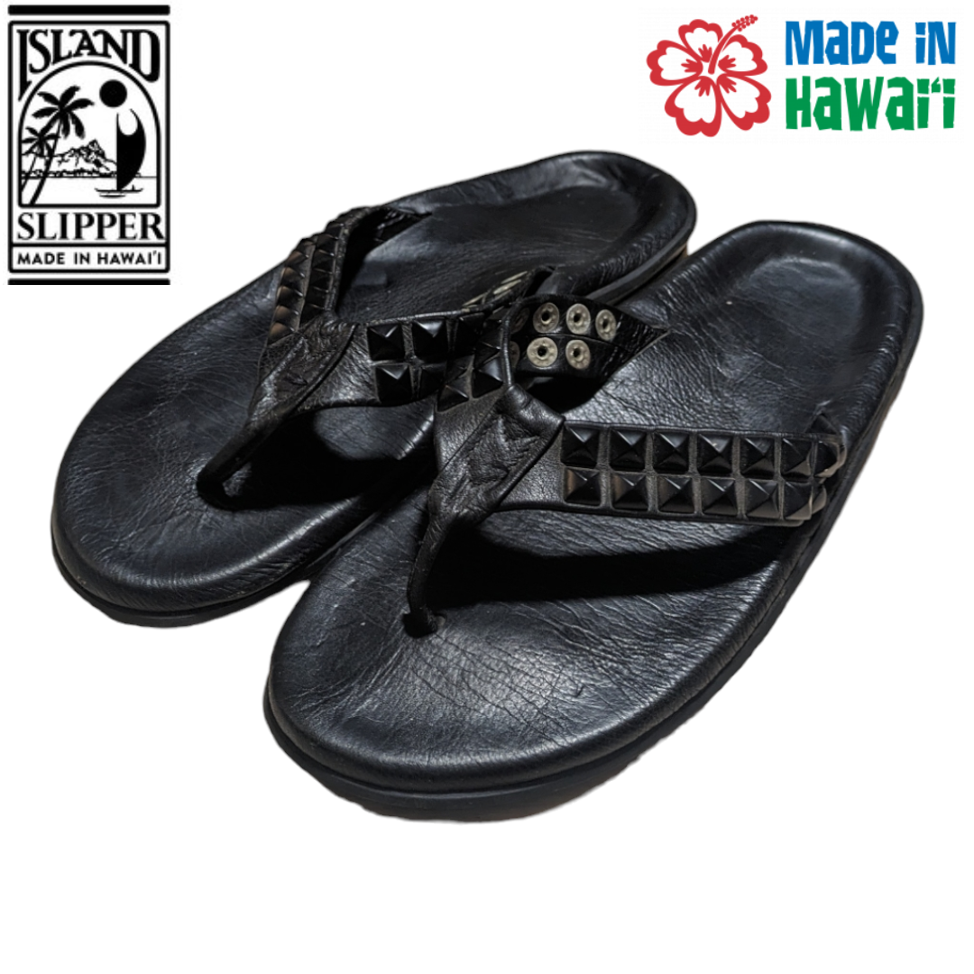 ISLAND SLIPPER(アイランドスリッパ)のIsland slipper X SOPHNET ブラック スタッズ サンダル メンズの靴/シューズ(サンダル)の商品写真