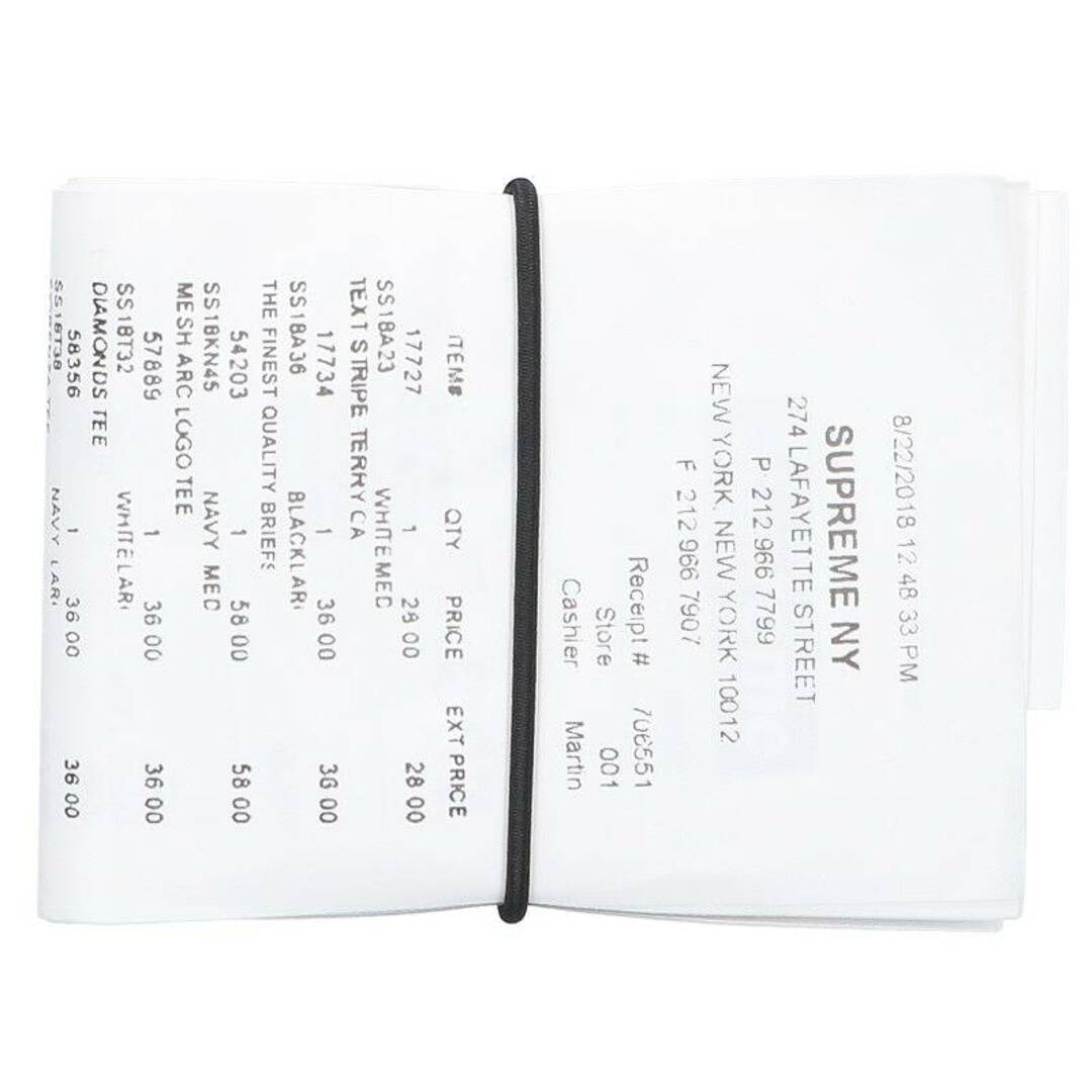 Supreme(シュプリーム)のシュプリーム ×エムエムシックス MM6  Receipt Wallet レシートデザインレザー財布 メンズ ハンドメイドのファッション小物(財布)の商品写真
