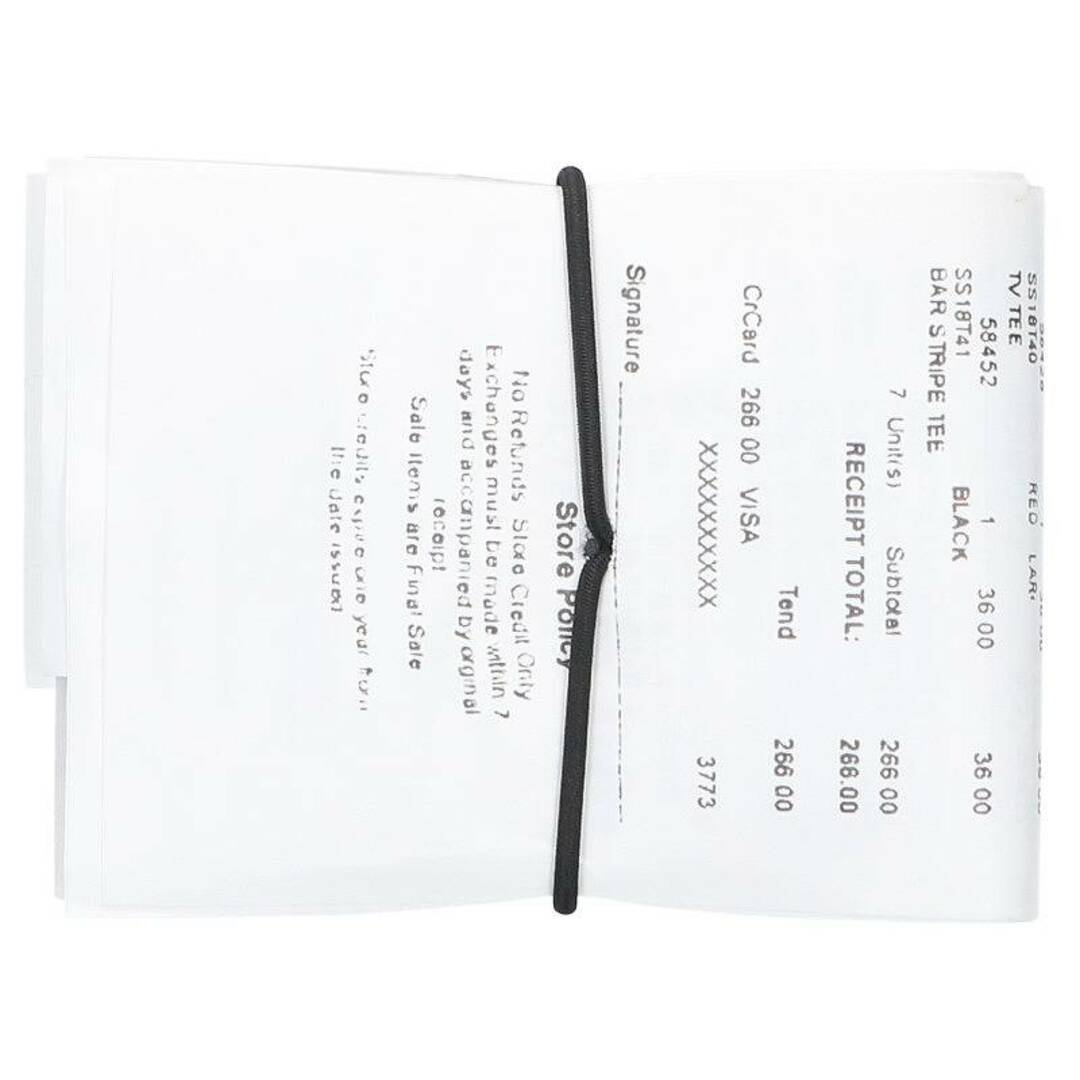 Supreme(シュプリーム)のシュプリーム ×エムエムシックス MM6  Receipt Wallet レシートデザインレザー財布 メンズ ハンドメイドのファッション小物(財布)の商品写真