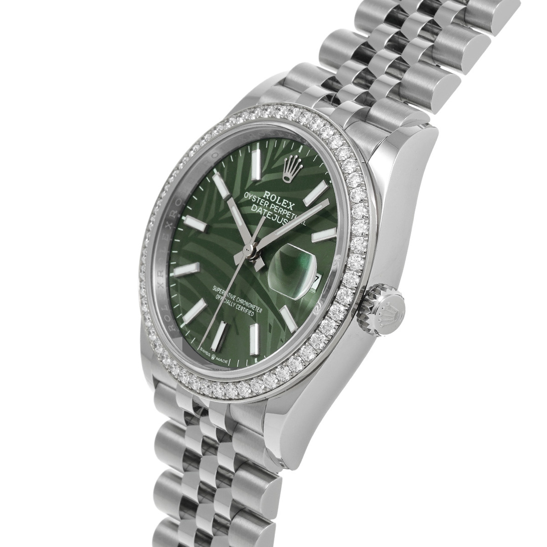 ROLEX(ロレックス)の中古 ロレックス ROLEX 126284RBR ランダムシリアル オリーブグリーン パームモチーフ メンズ 腕時計 メンズの時計(腕時計(アナログ))の商品写真