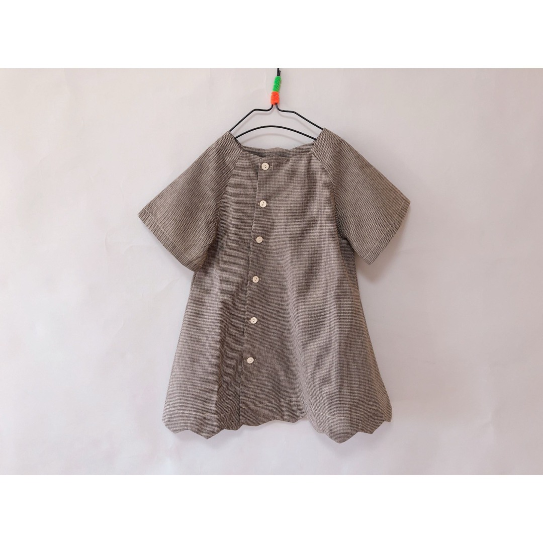 新品　レトロワンピース　半袖　女の子　春夏　秋 キッズ/ベビー/マタニティのキッズ服女の子用(90cm~)(ワンピース)の商品写真