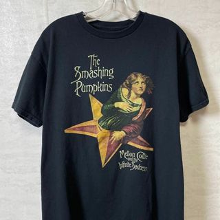 ミュージックティー(MUSIC TEE)の【正規品】スマッシングパンプキンズ　スマパン　サイズＭ　黒ブラック　メンズ古着(Tシャツ/カットソー(半袖/袖なし))