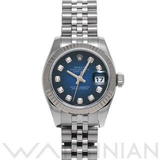 中古 ロレックス ROLEX 179174G V番(2009年頃製造) ブルー・グラデーション /ダイヤモンド レディース 腕時計