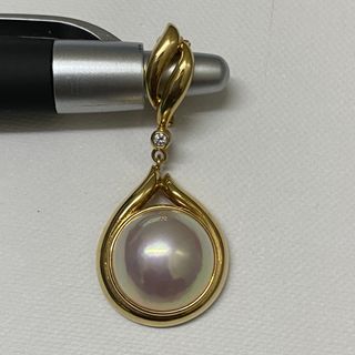 タサキ(TASAKI)の田崎真珠　タサキ　TASAKI マベパール　ダイヤモンドペンダントトップ　約6g(ネックレス)