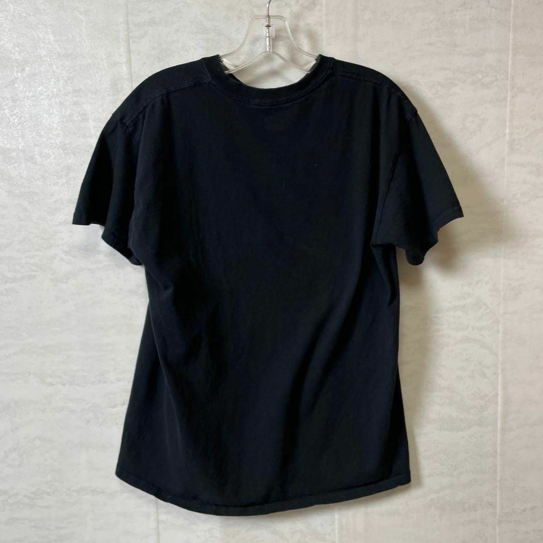 MUSIC TEE(ミュージックティー)のアイスキューブ　カタカナロゴ　サイズＭ　ボーイズンザフッド　黒ブラックメンズ古着 メンズのトップス(Tシャツ/カットソー(半袖/袖なし))の商品写真