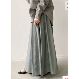 アパルトモンドゥーズィエムクラス(L'Appartement DEUXIEME CLASSE)の新品未使用 42,900円 ハーヴェル スタジオフレアスカート 38 カーキ(ロングスカート)