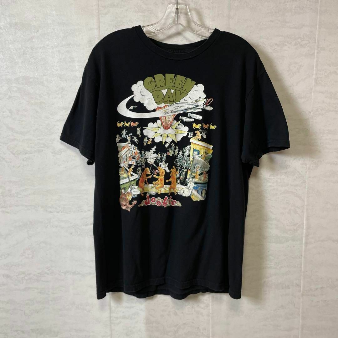 MUSIC TEE(ミュージックティー)のグリーンデイ　GREENDAY　DOOKIE　ドゥーキー　サイズL　メンズ　古着 メンズのトップス(Tシャツ/カットソー(半袖/袖なし))の商品写真