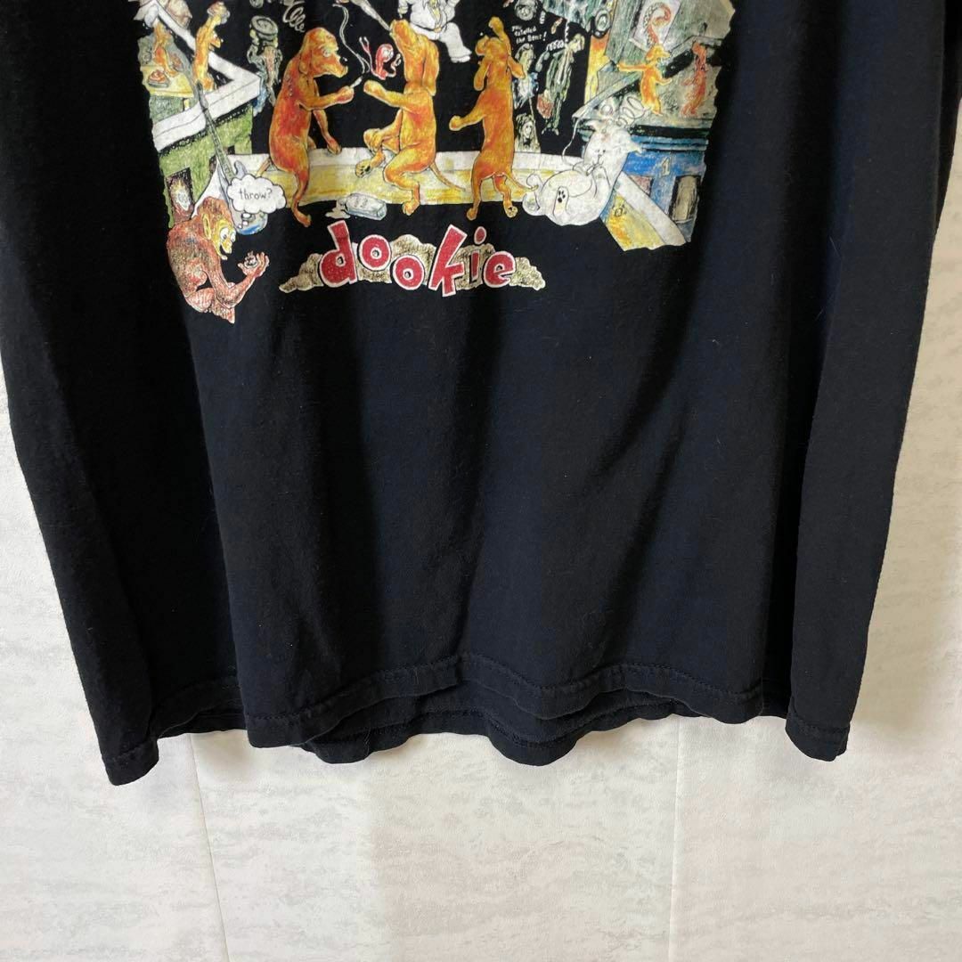 MUSIC TEE(ミュージックティー)のグリーンデイ　GREENDAY　DOOKIE　ドゥーキー　サイズL　メンズ　古着 メンズのトップス(Tシャツ/カットソー(半袖/袖なし))の商品写真