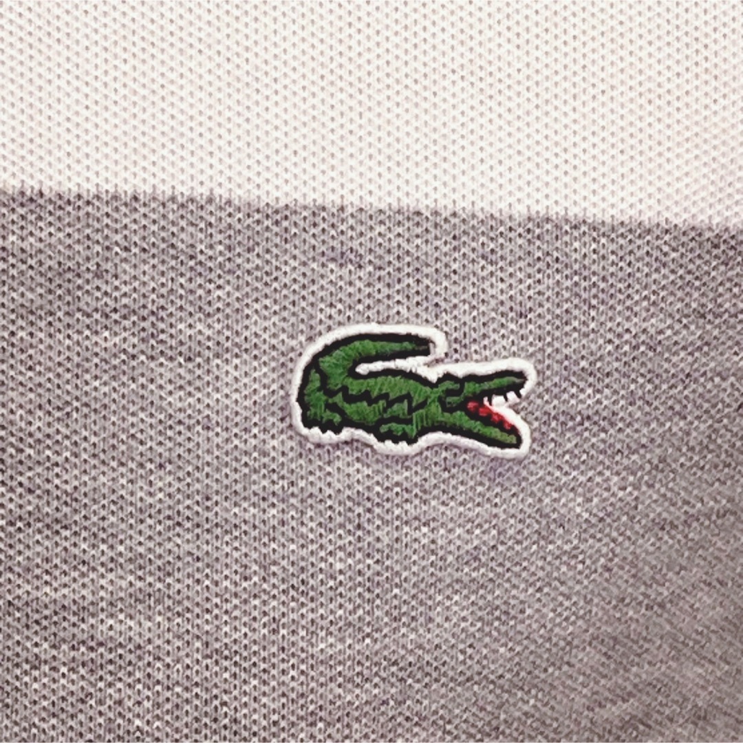 LACOSTE(ラコステ)の☆ ラコステ　LACOSTE  スリムフィット ボーダー ポロシャツ（半袖） メンズのトップス(ポロシャツ)の商品写真