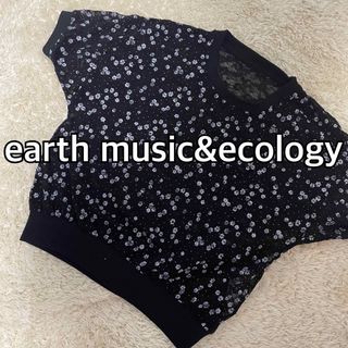 アースミュージックアンドエコロジー(earth music & ecology)のearth music&ecology総レース　トップス(カットソー(長袖/七分))