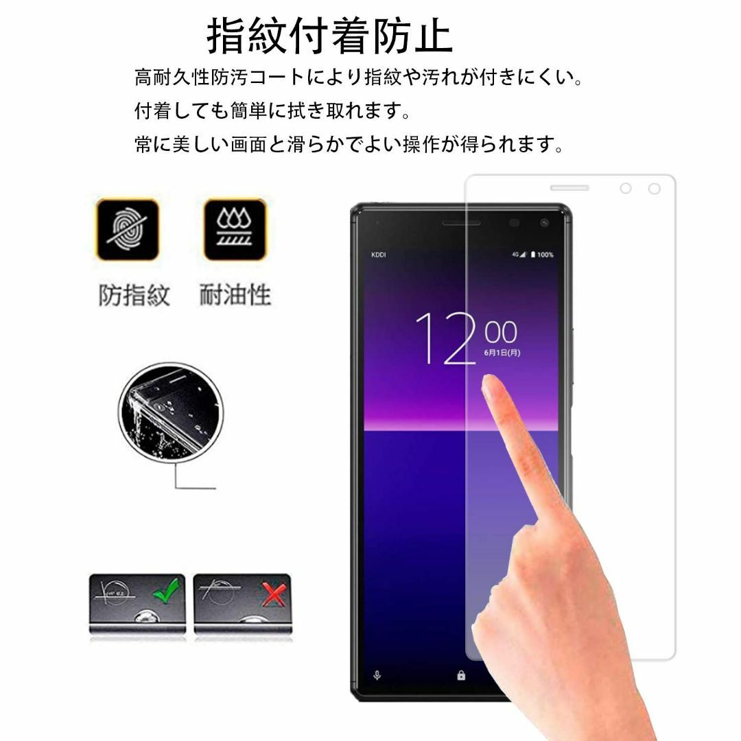 【人気商品】【2枚セット】KPNS 日本素材製 強化ガラス Xperia8 SO スマホ/家電/カメラのスマホアクセサリー(その他)の商品写真