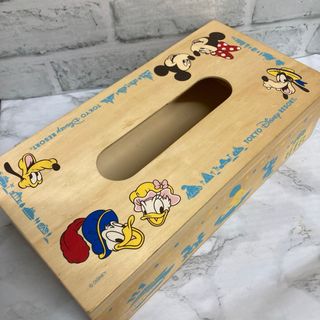 東京ディズニーリゾート 木製ティッシュケース 希少品(キャラクターグッズ)