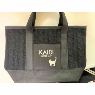 カルディ(KALDI)のKALDI 猫の日バッグ　黒(トートバッグ)