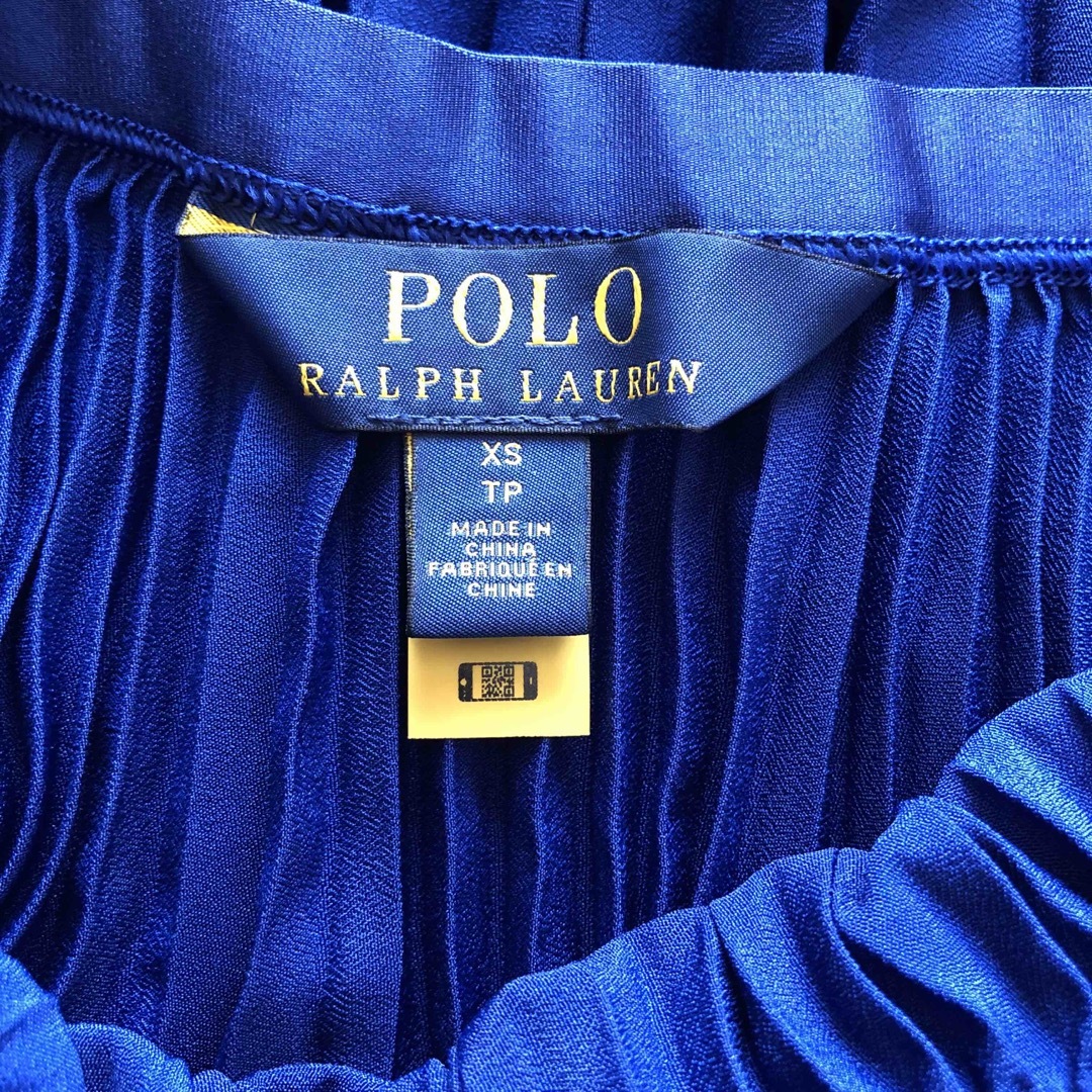POLO RALPH LAUREN(ポロラルフローレン)のPOLO RALPH LAUREN ♪プリーツ　ジョーゼットスカート　ネイビー　 レディースのスカート(ロングスカート)の商品写真