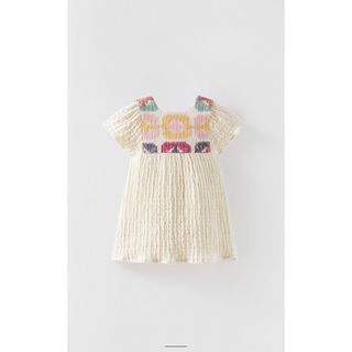 ザラ(ZARA)のzarababy クロシェットテクスチャーワンピース　86cm(ワンピース)