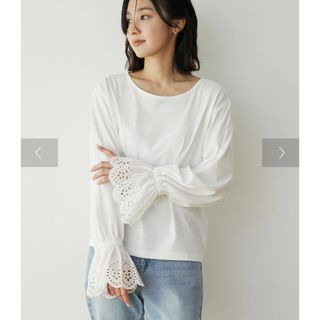 ユニクロ(UNIQLO)の袖レースドッキングインナー(シャツ/ブラウス(長袖/七分))