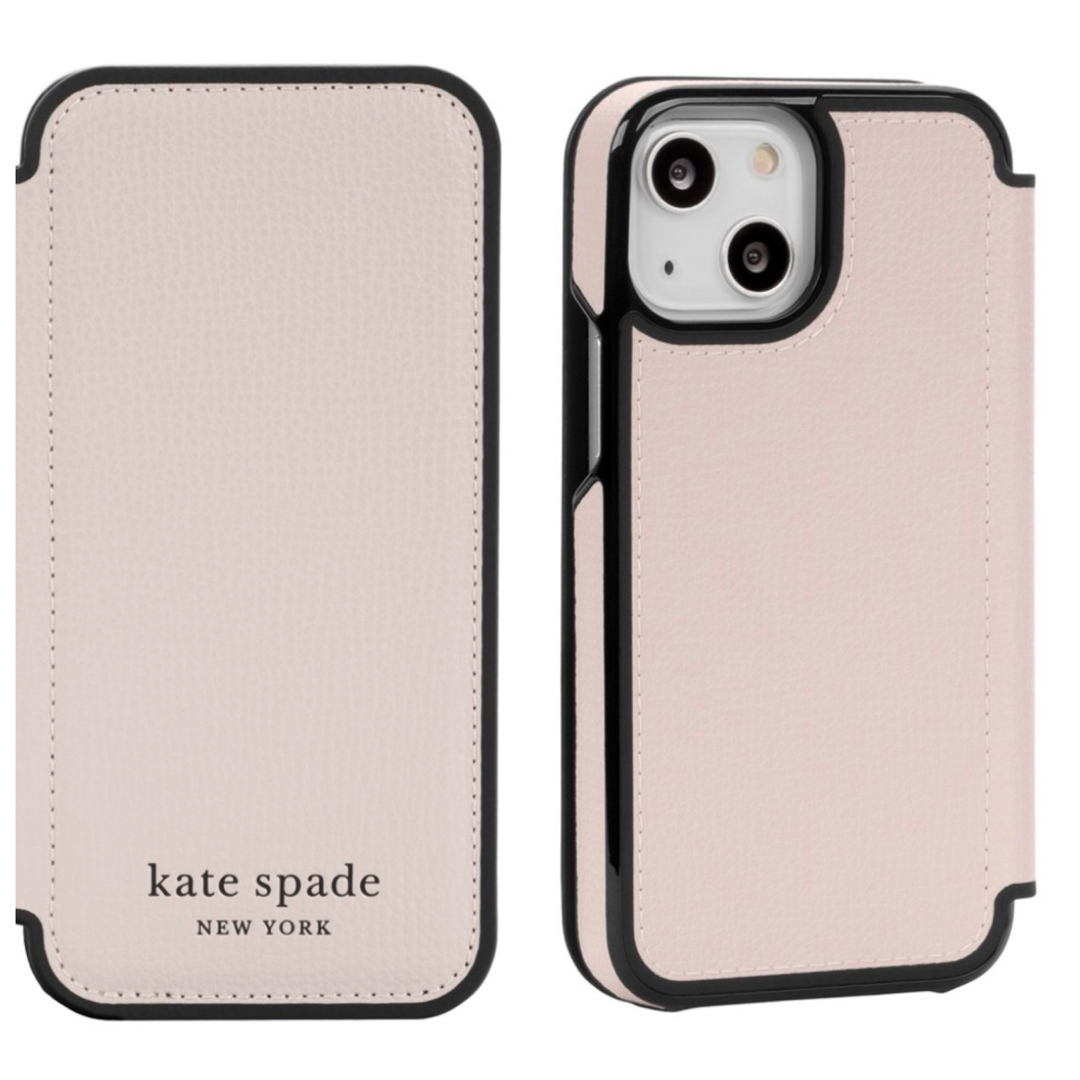 kate spade new york(ケイトスペードニューヨーク)のケイトスペード iPhone 13 mini 手帳型 ピンク スマホ/家電/カメラのスマホアクセサリー(iPhoneケース)の商品写真