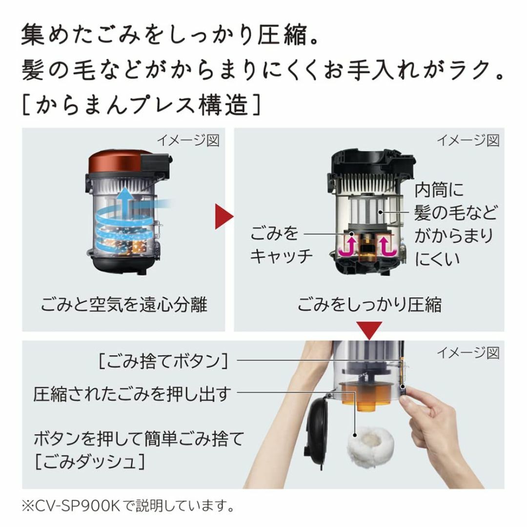 【2023最新】日立(HITACHI) 掃除機 パワかる サイクロン式 CV-S スマホ/家電/カメラの生活家電(その他)の商品写真