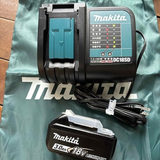マキタ(Makita)のマキタ　充電器DC18SD & バッテリー3.0Ah18V(その他)