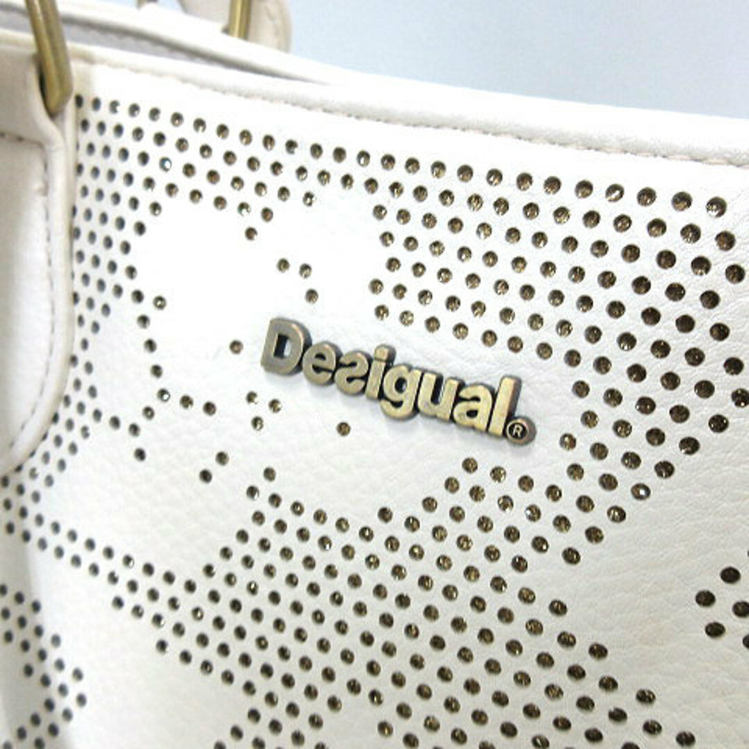 DESIGUAL(デシグアル)のデシグアル 裏地 総柄 ポーチ付き バタフライ プリント ハンドバッグ かばん  レディースのバッグ(ハンドバッグ)の商品写真