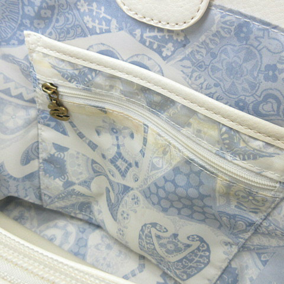 DESIGUAL(デシグアル)のデシグアル 裏地 総柄 ポーチ付き バタフライ プリント ハンドバッグ かばん  レディースのバッグ(ハンドバッグ)の商品写真