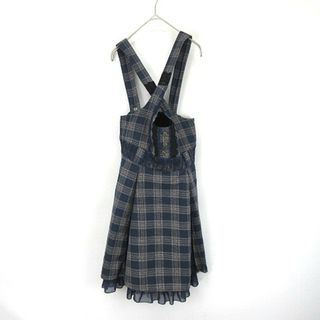 axes femme - アクシーズファム レース チェック ジャンパースカート ワンピース  M