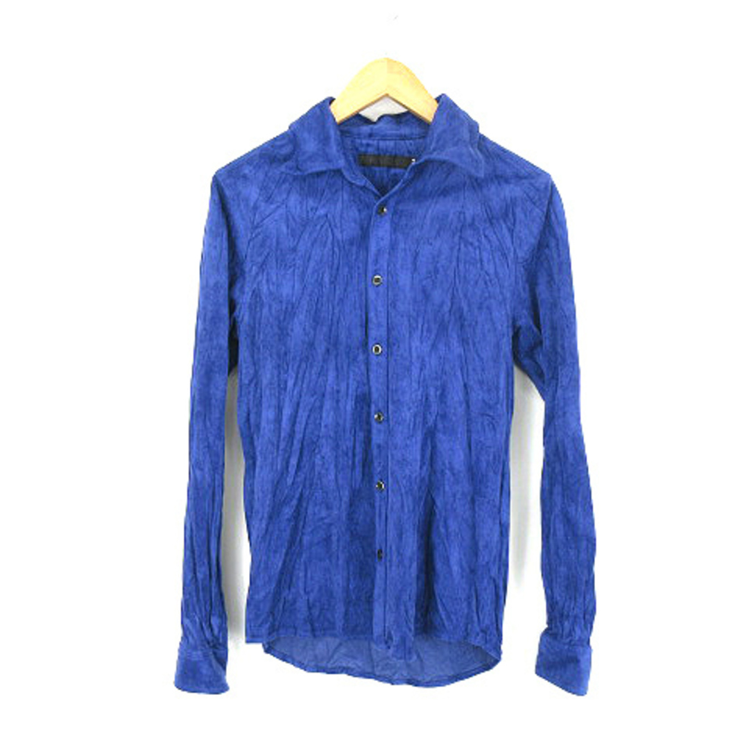 FUGA(フーガ)のフーガ FUGA 長袖 スエード シャツ 青 ブルー 44 メンズのトップス(シャツ)の商品写真