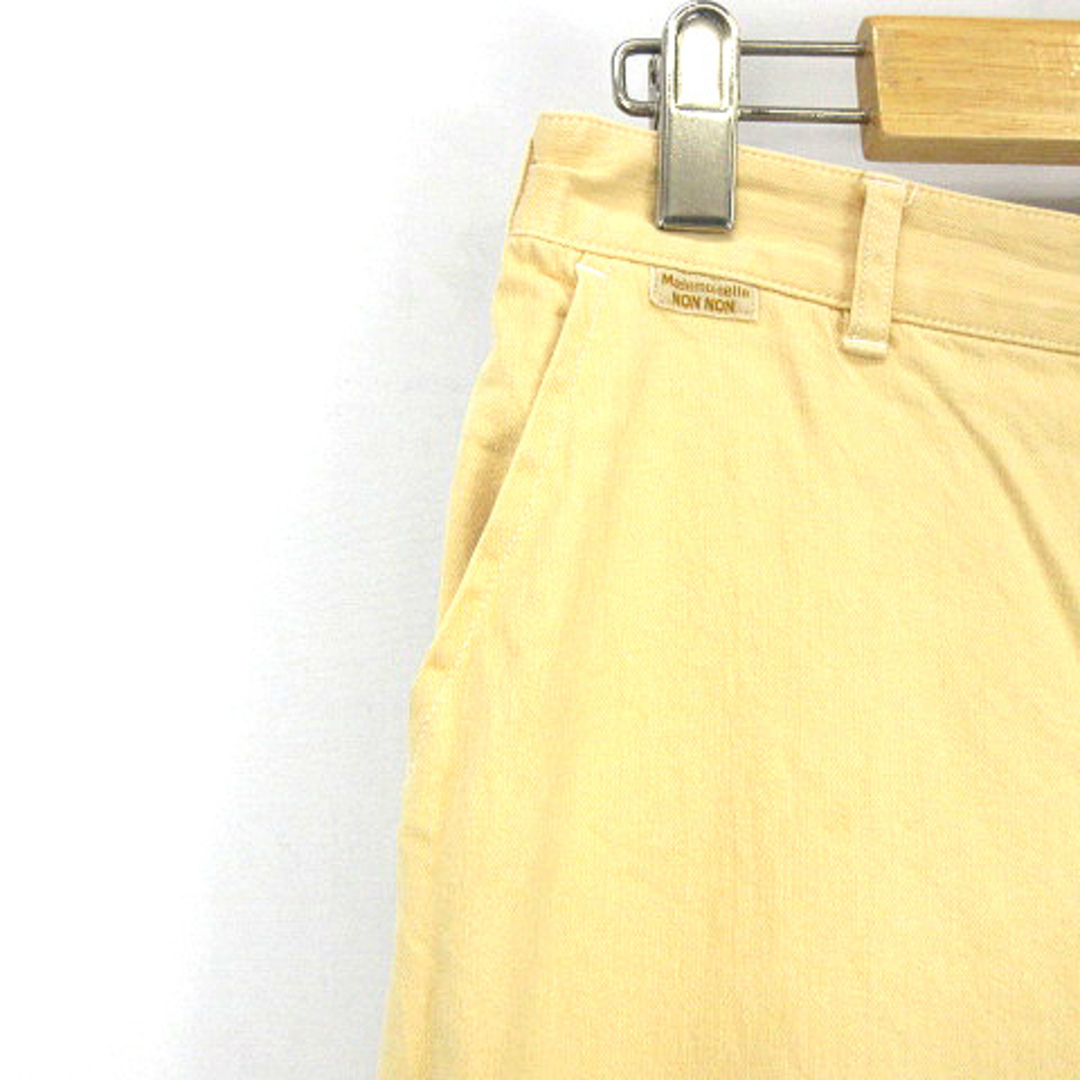 マドモアゼルノンノン ストレッチ テーパードパンツ 黄色38 M レディースのパンツ(その他)の商品写真