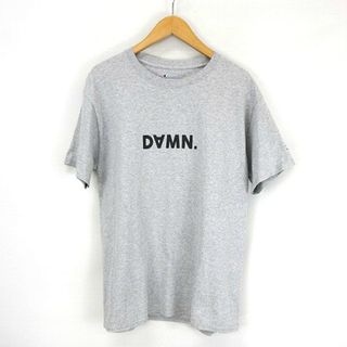 チャンピオン(Champion)のチャンピオン CHAMPION DAMN プリント 半袖 Tシャツ グレー M(Tシャツ/カットソー(七分/長袖))