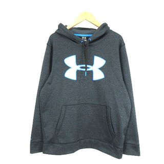 UNDER ARMOUR - アンダーアーマー ビッグ ロゴ  フーディー パーカー MTR1791 黒