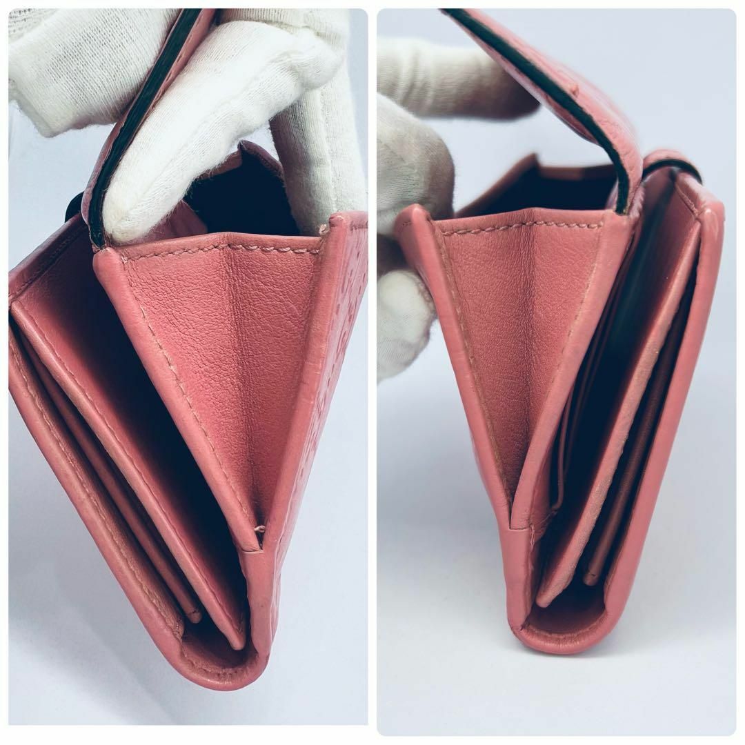 Gucci(グッチ)のGUCCI グッチ　ラブリーハート　シマ　長財布　ピンク系 レディースのファッション小物(財布)の商品写真