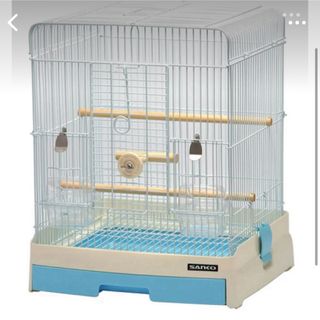 サンコウショウカイ(SANKO Shokai)の新品未使用 イージーホーム ブルー 35 インコ 鳥かご ケージ(かご/ケージ)