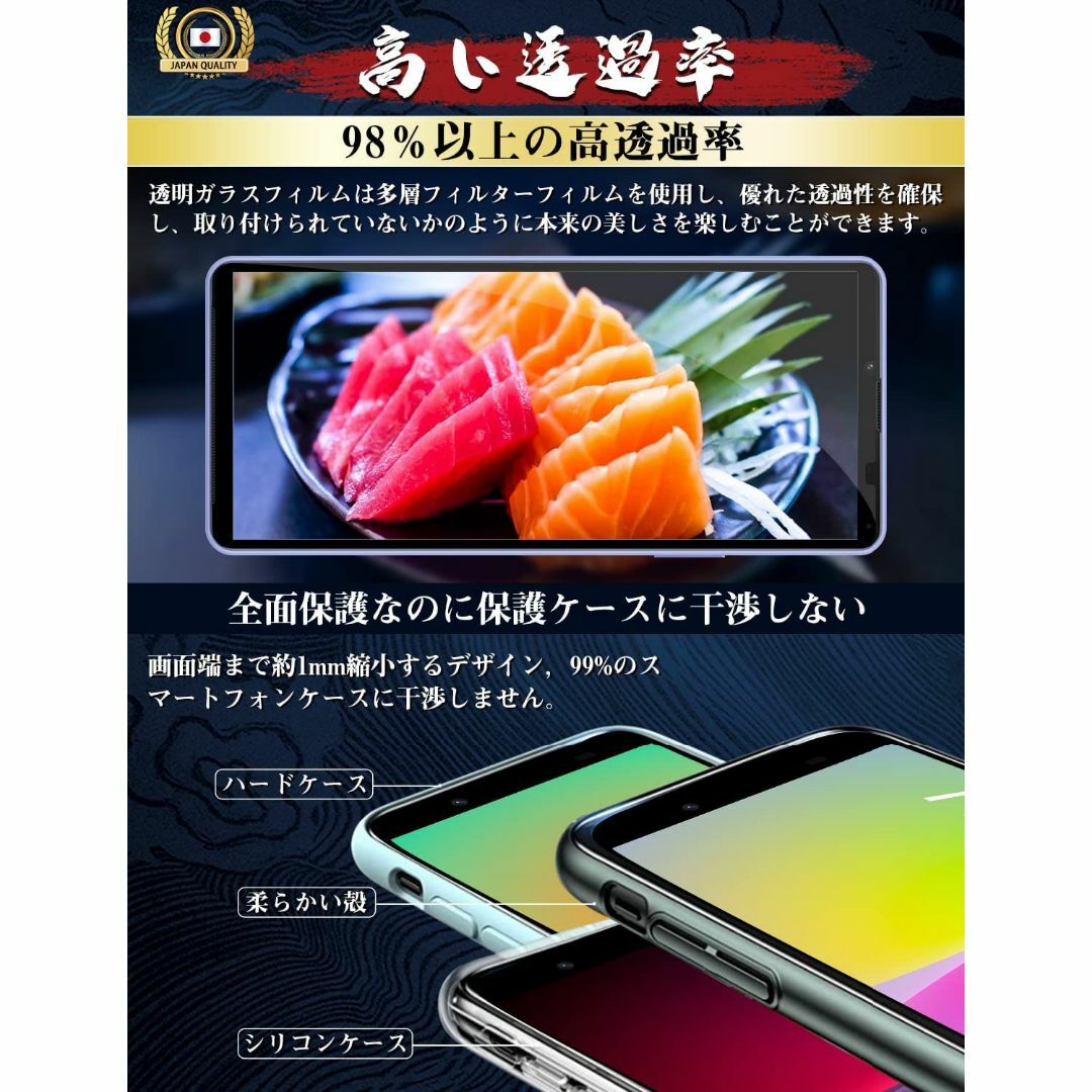 【人気商品】Glaskelon Xperia 10 IV ガラスフィルム [SO スマホ/家電/カメラのスマホアクセサリー(その他)の商品写真