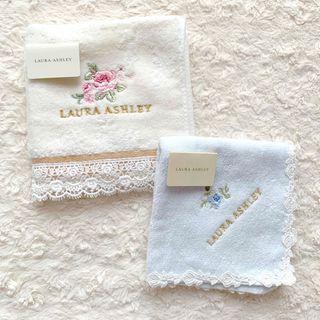 《未使用》LAURAASHLEY タオルハンカチ