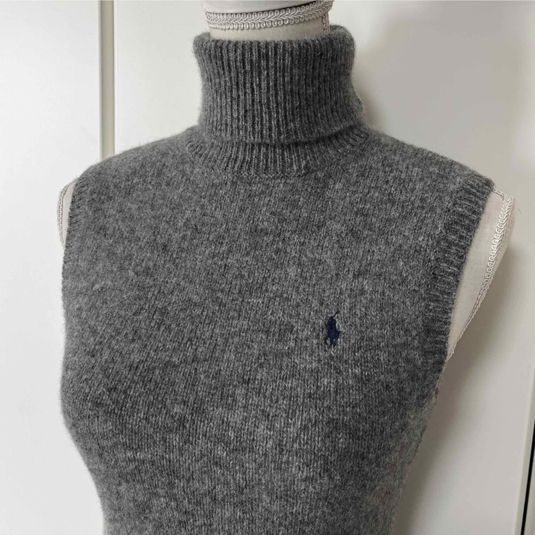 Ralph Lauren(ラルフローレン)の【美品】RALPH LAUREN ノースリーブ タートルネックニット レディースのトップス(ニット/セーター)の商品写真