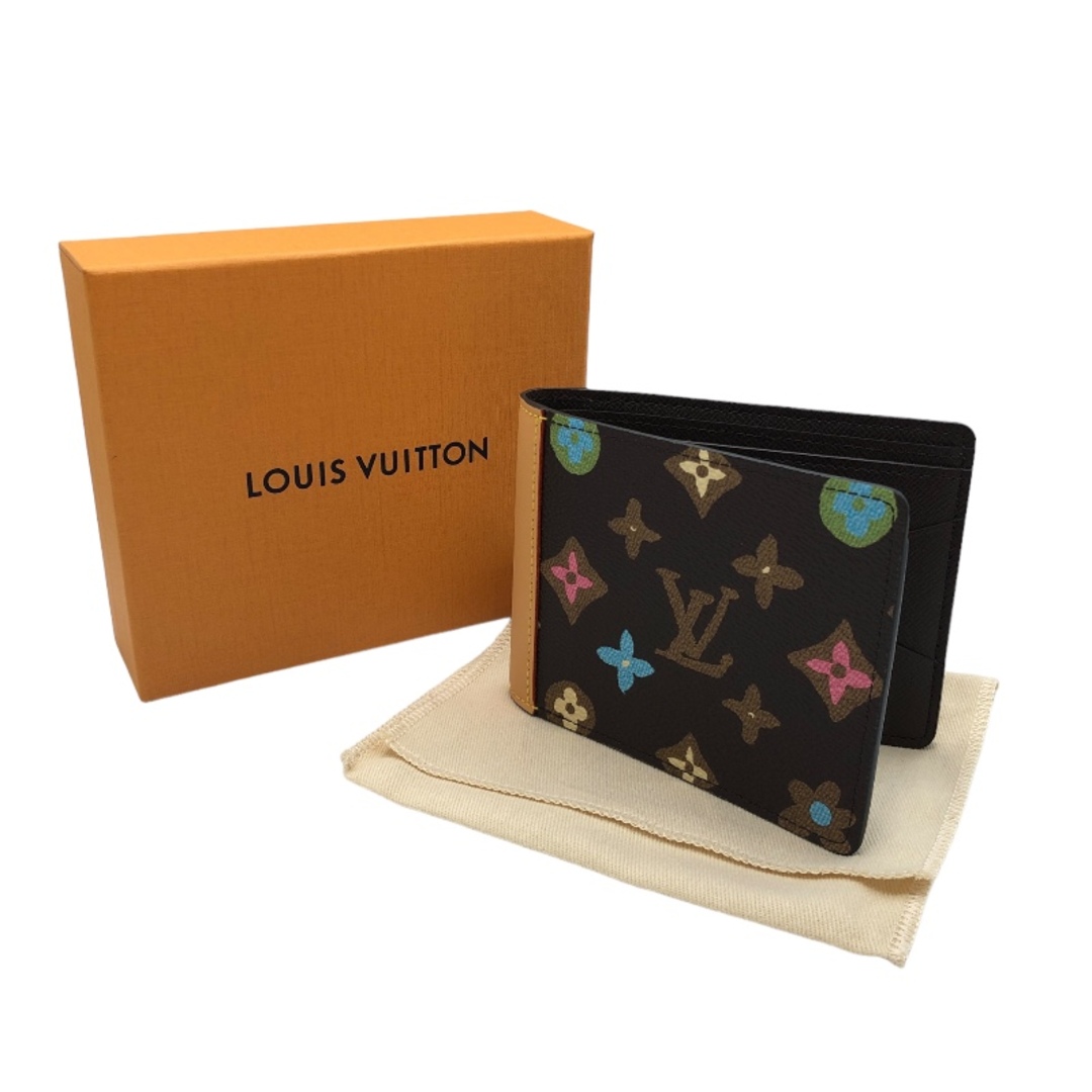 LOUIS VUITTON(ルイヴィトン)の　ルイ・ヴィトン LOUIS VUITTON ポルトフォイユ・ミュルティプル M83334 チョコレート モノグラム・クラギー キャンバス レディース 二つ折り財布 レディースのファッション小物(財布)の商品写真