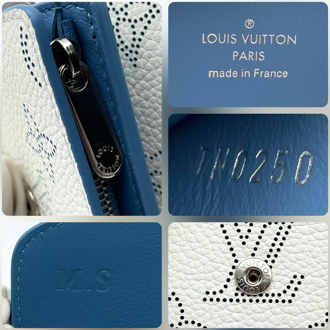 LOUIS VUITTON(ルイヴィトン)のルイヴィトン マヒナ ポルトフォイユ イリス XS ブルーオラージュ 三つ折り レディースのファッション小物(財布)の商品写真