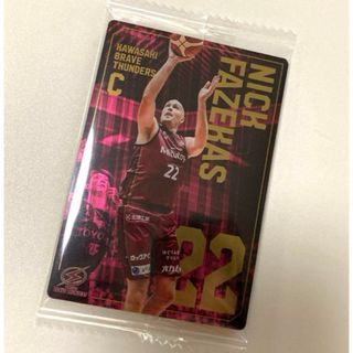 Bリーグ　ウエハースのカード　1枚　川崎ブレイブサンダース(シングルカード)